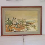 Provence by G. Cheyssial signed 110 x 79 cm