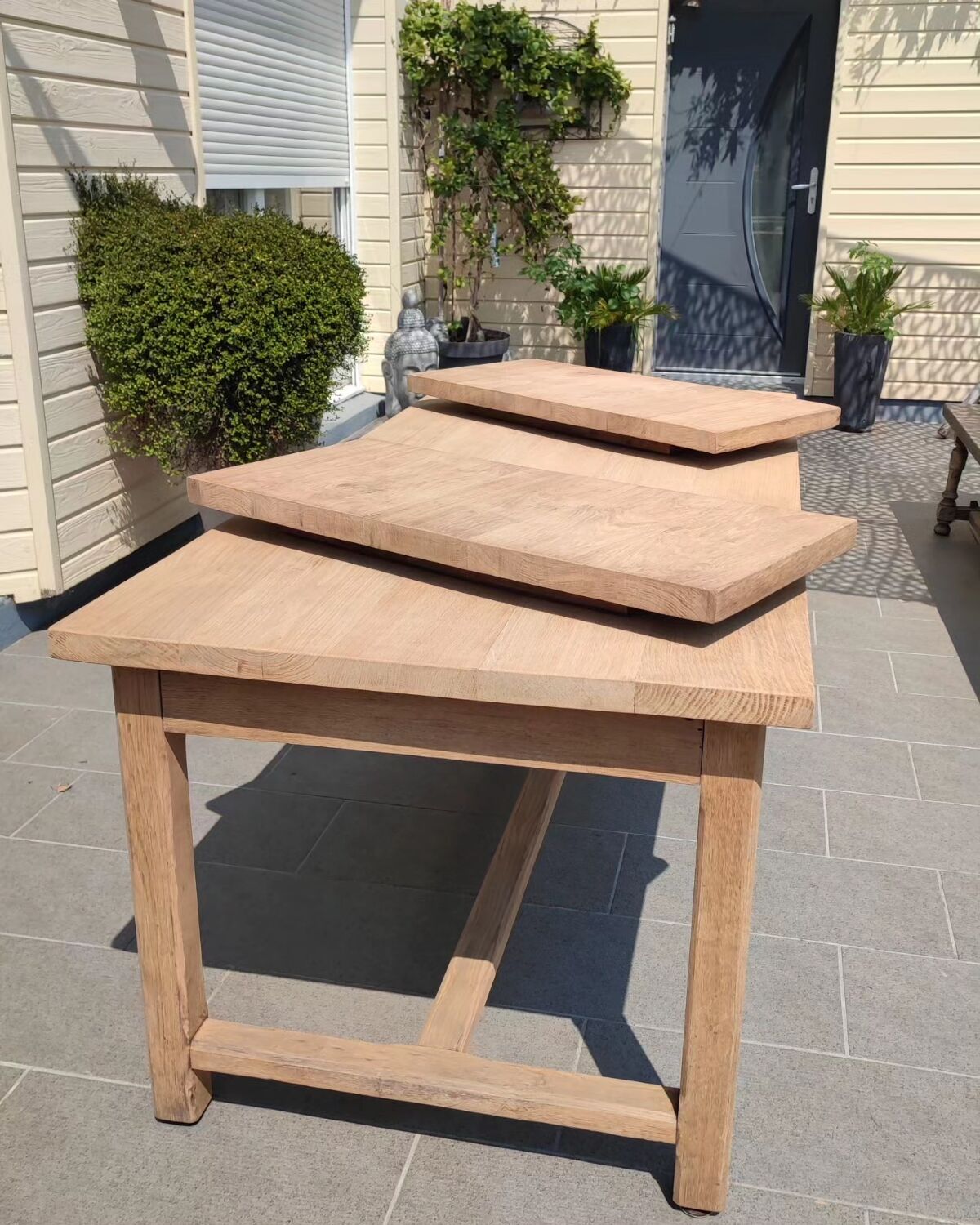 Solid oak farmhouse table