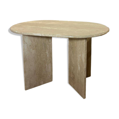 table à manger oblong en travertin, table à manger oblongue travertin