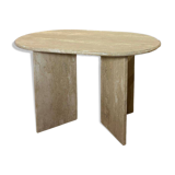 oblong travertine dining table, oblong travertine dining table