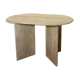 oblong travertine dining table, oblong travertine dining table