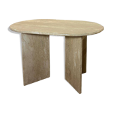 table à manger oblong en travertin, table à manger oblongue travertin
