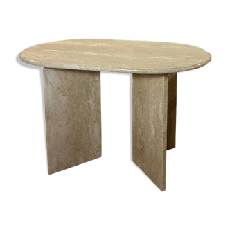 oblong travertine dining table, oblong travertine dining table