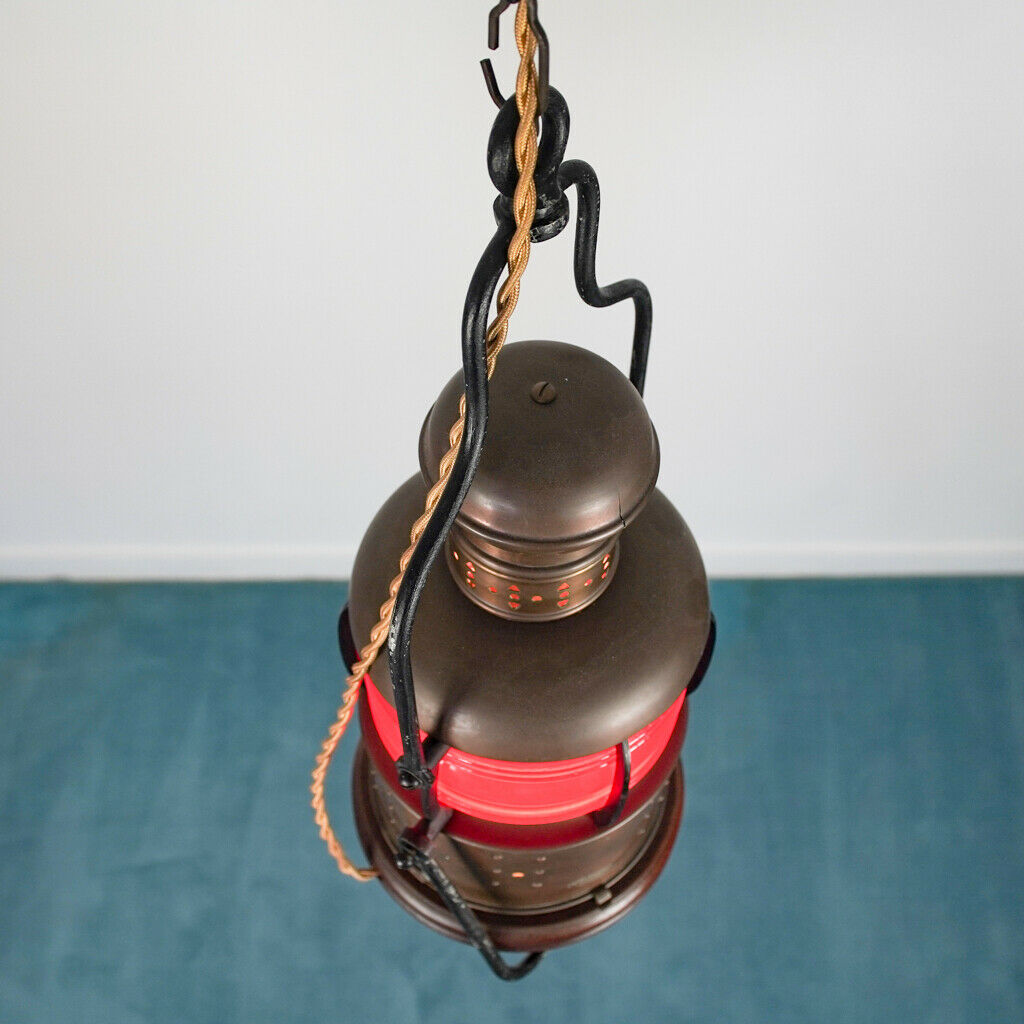 Lantern signal signer old brass '800 original naval