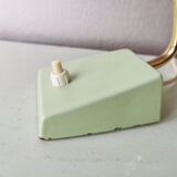 Night light 1970 pastel green with gold, France