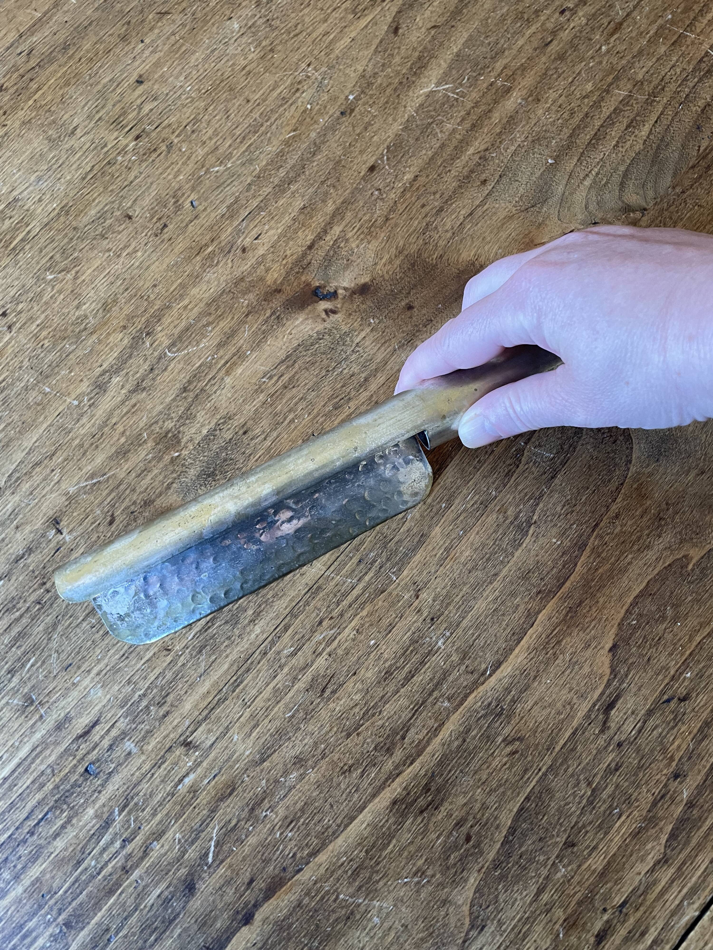 Metal crumb catcher - vintage old