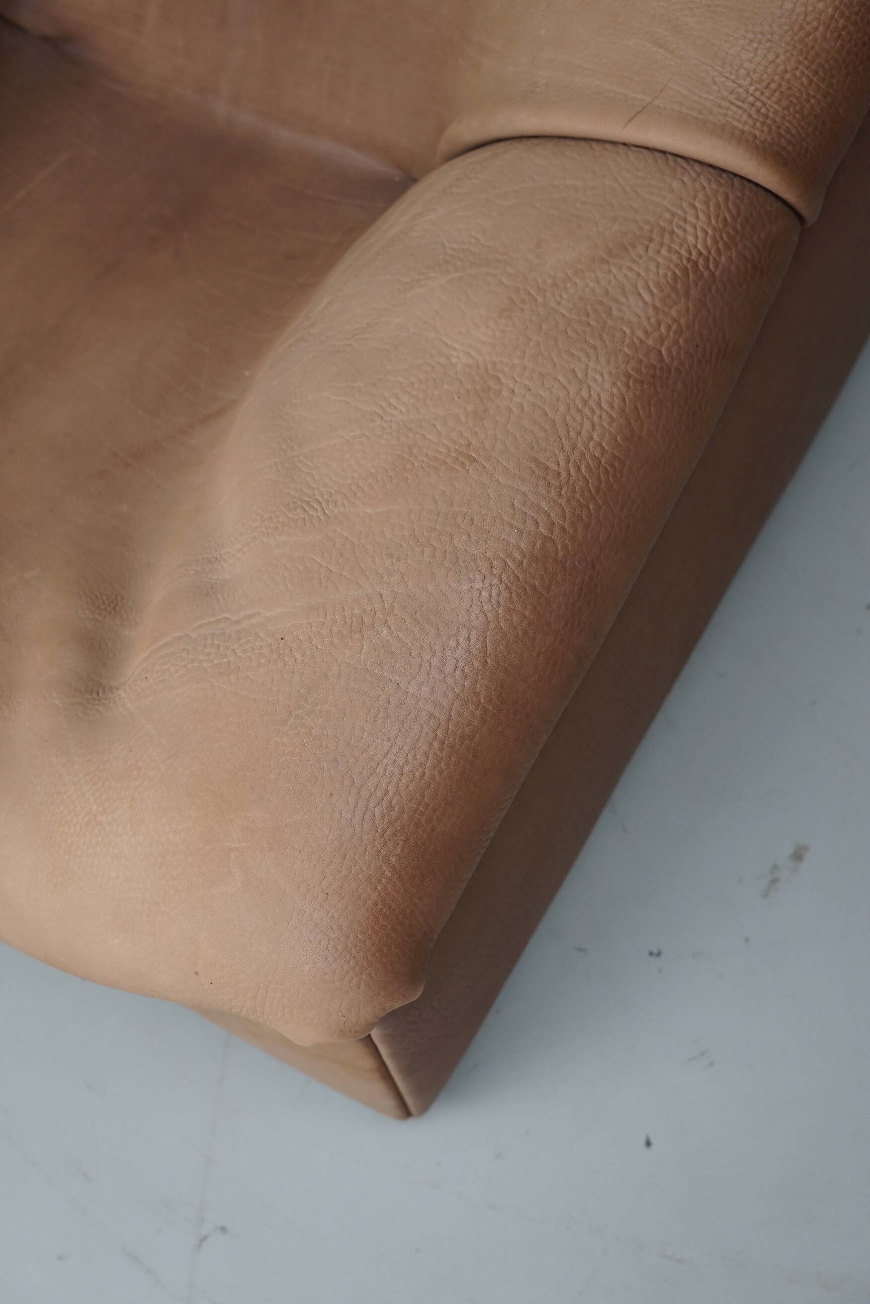 De Sede DS46 Tan / Beige Buffalo Leather Lounge armchair, Switzerland