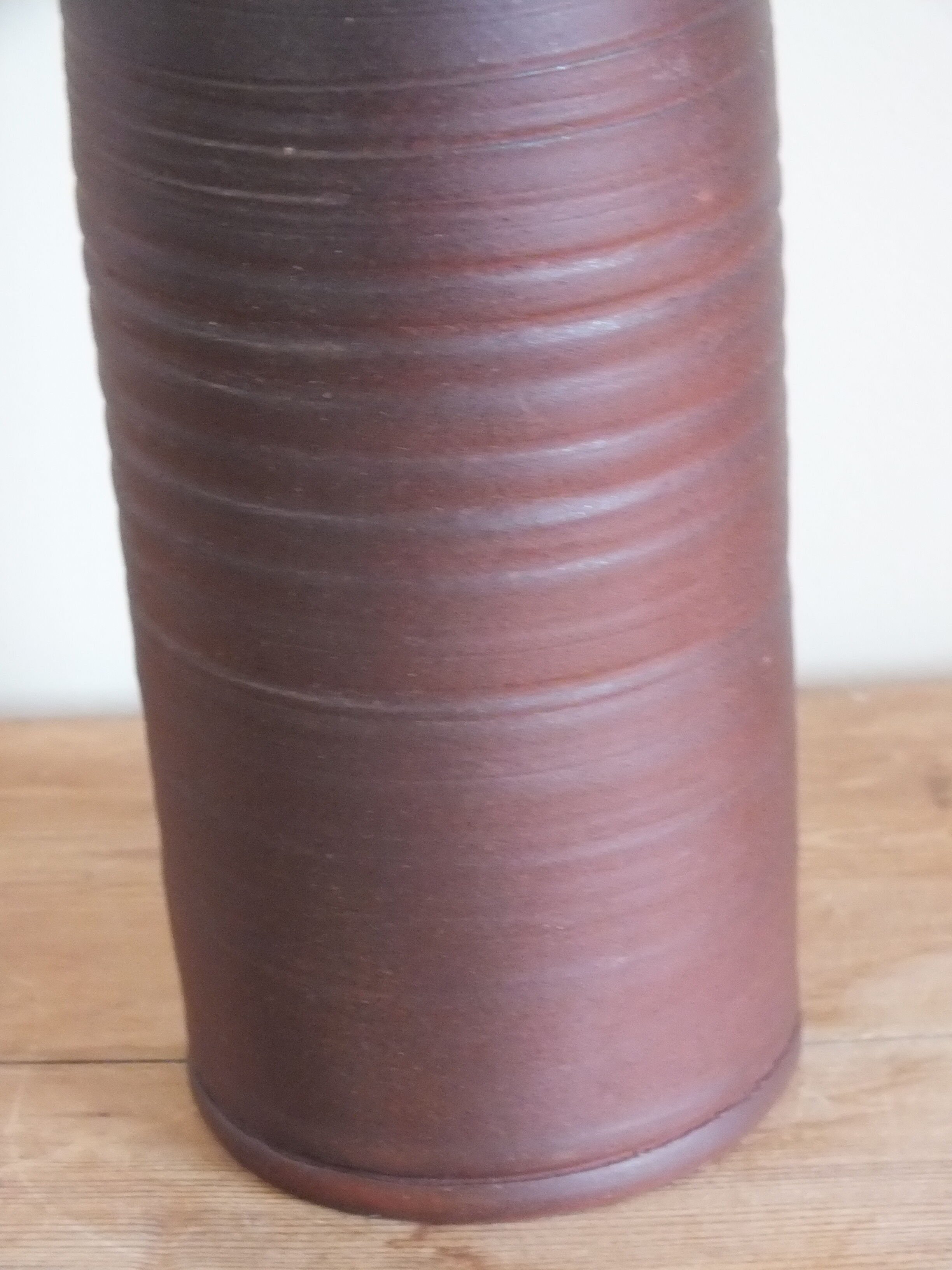 Bouteille en terre cuite goulot vernissé