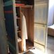 Painted wooden two-door wardrobe, Henri Quinta