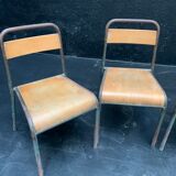Suite of 4 school chairs by Stella