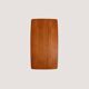 Scandinavian teak side table with magazine rack shelf, 1960s