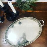 Oriental silver metal top