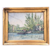 Aquarelle signée M.Aubert 1944