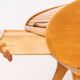 Mid Century Modern Desk with Roll-Top, Walnut Veneer, 1950s, Fully Restored
