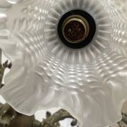 Brass chandelier with 6 branches