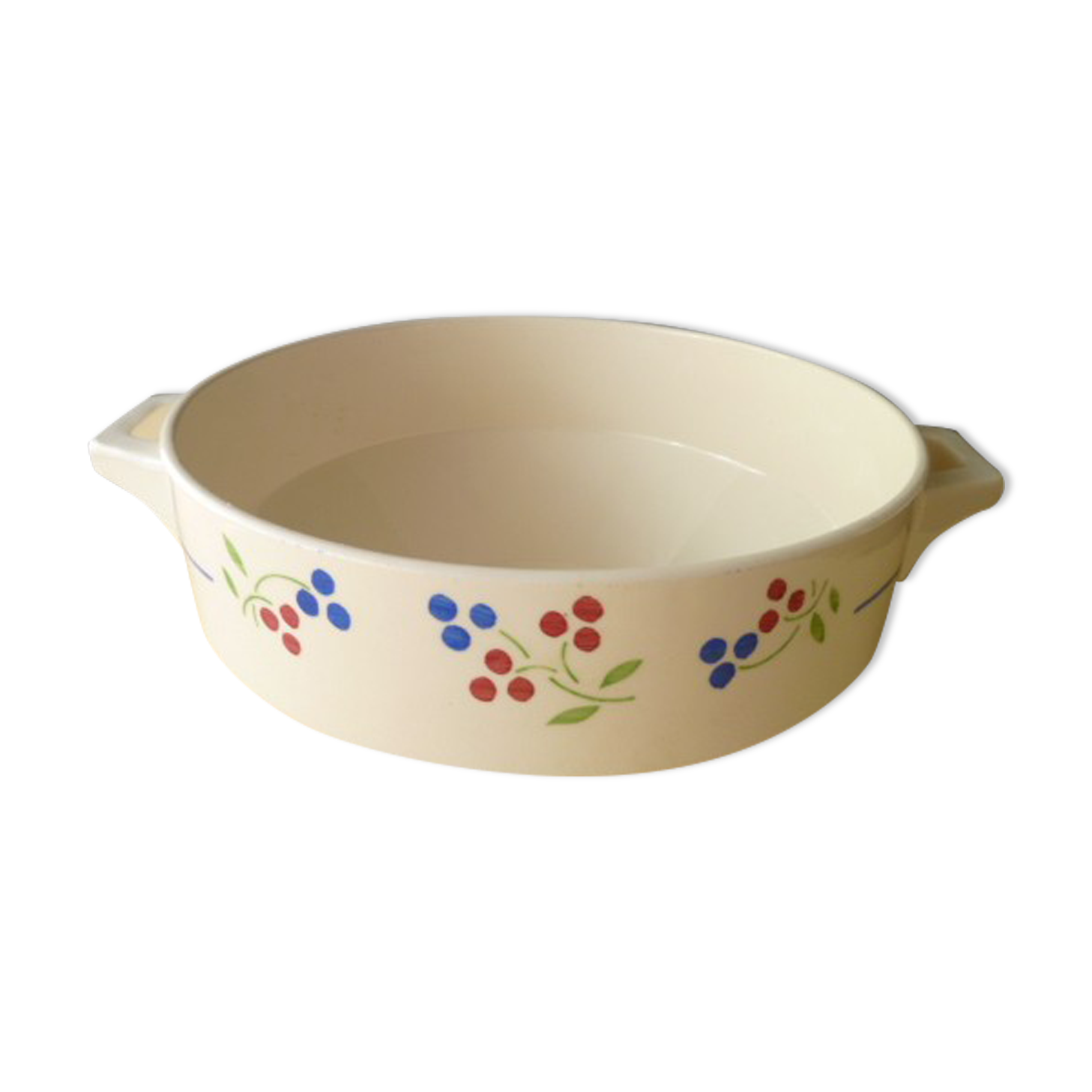 Salad bowl or vegetable in earthenware from Lunéville KG model Odile
