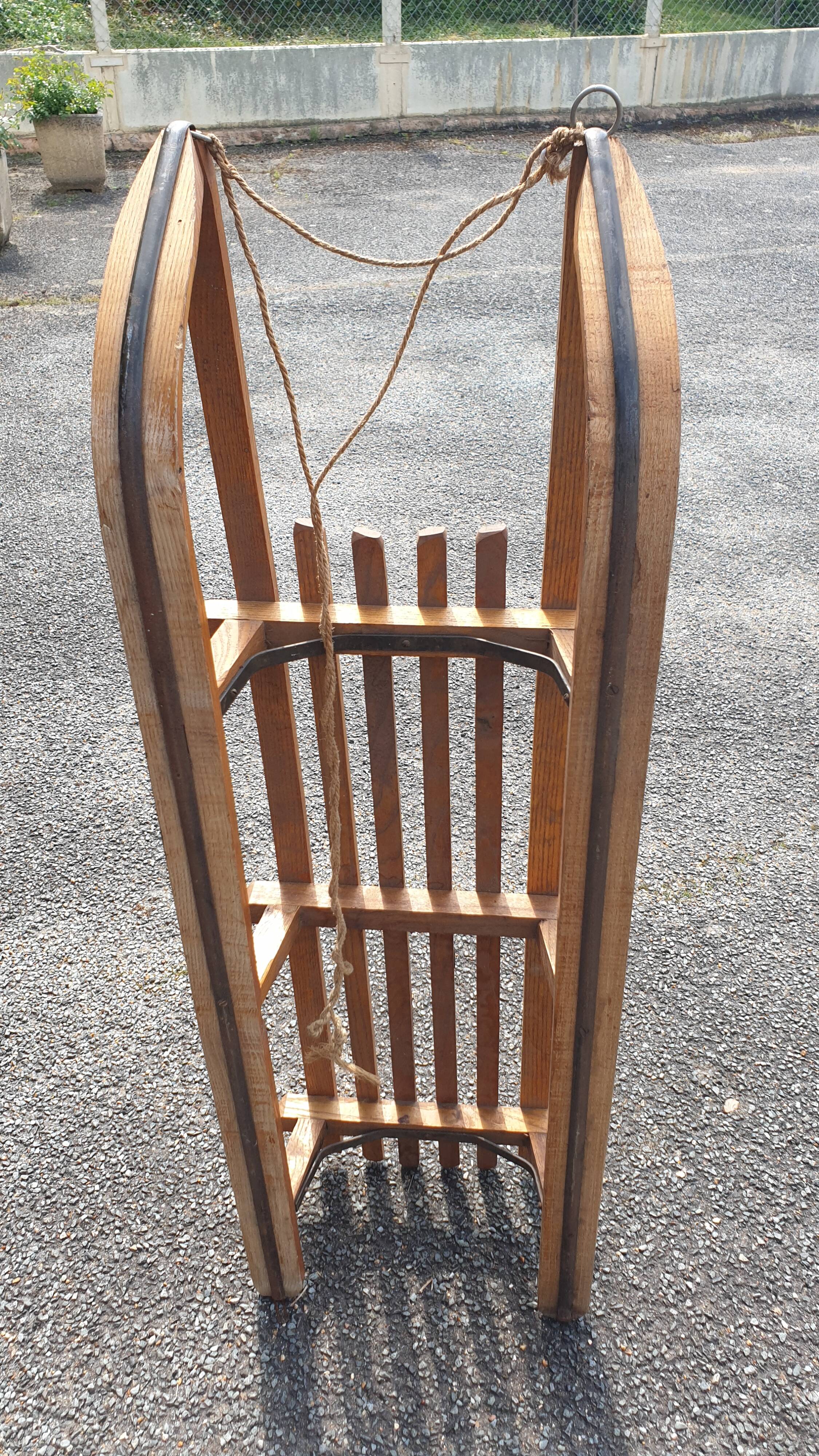 Sledding wooden seventies alsace