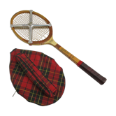 Wood tennis racket A.Joutier Roland Garros collection 1950