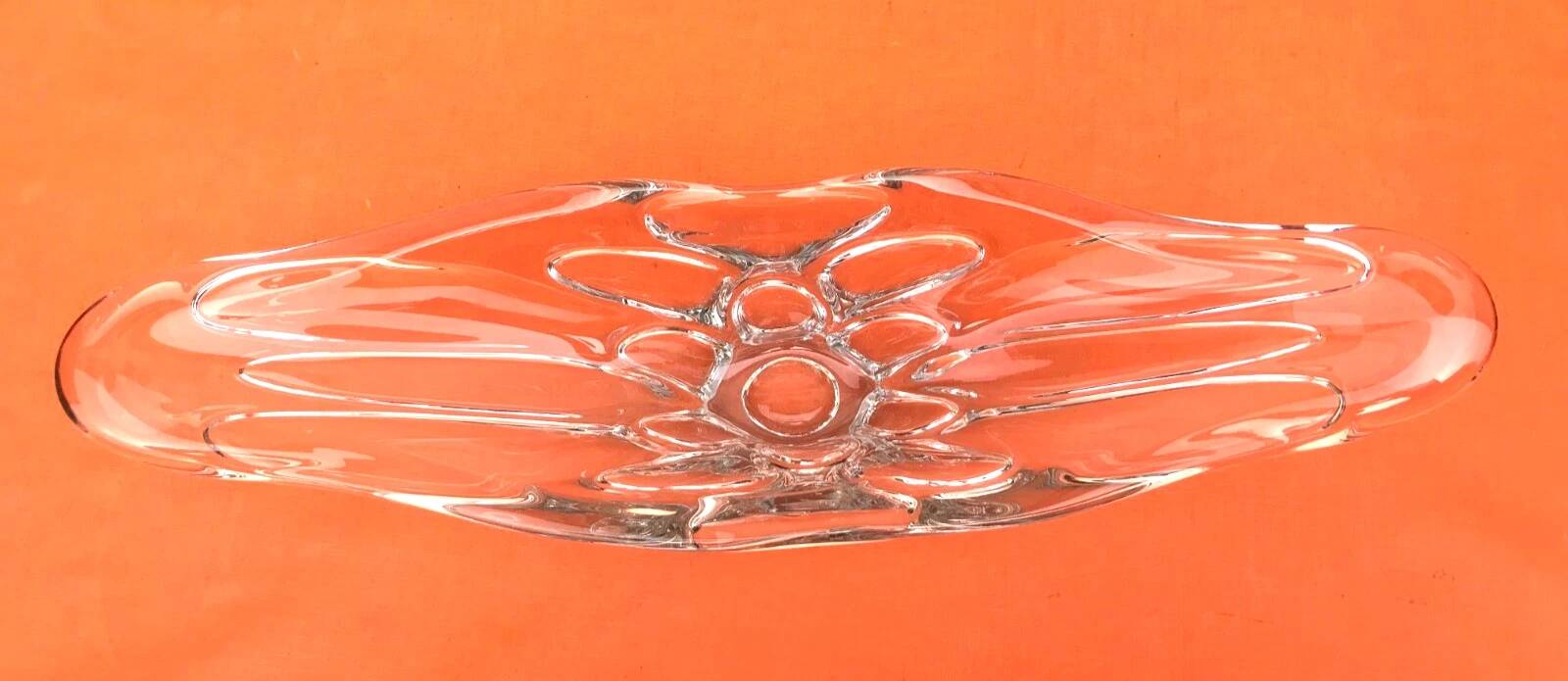 1970s Fruit bowl / Centrepiece transparent glass