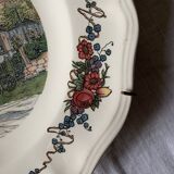 Obernai plate by henri loux sarreguemines earthenware factory