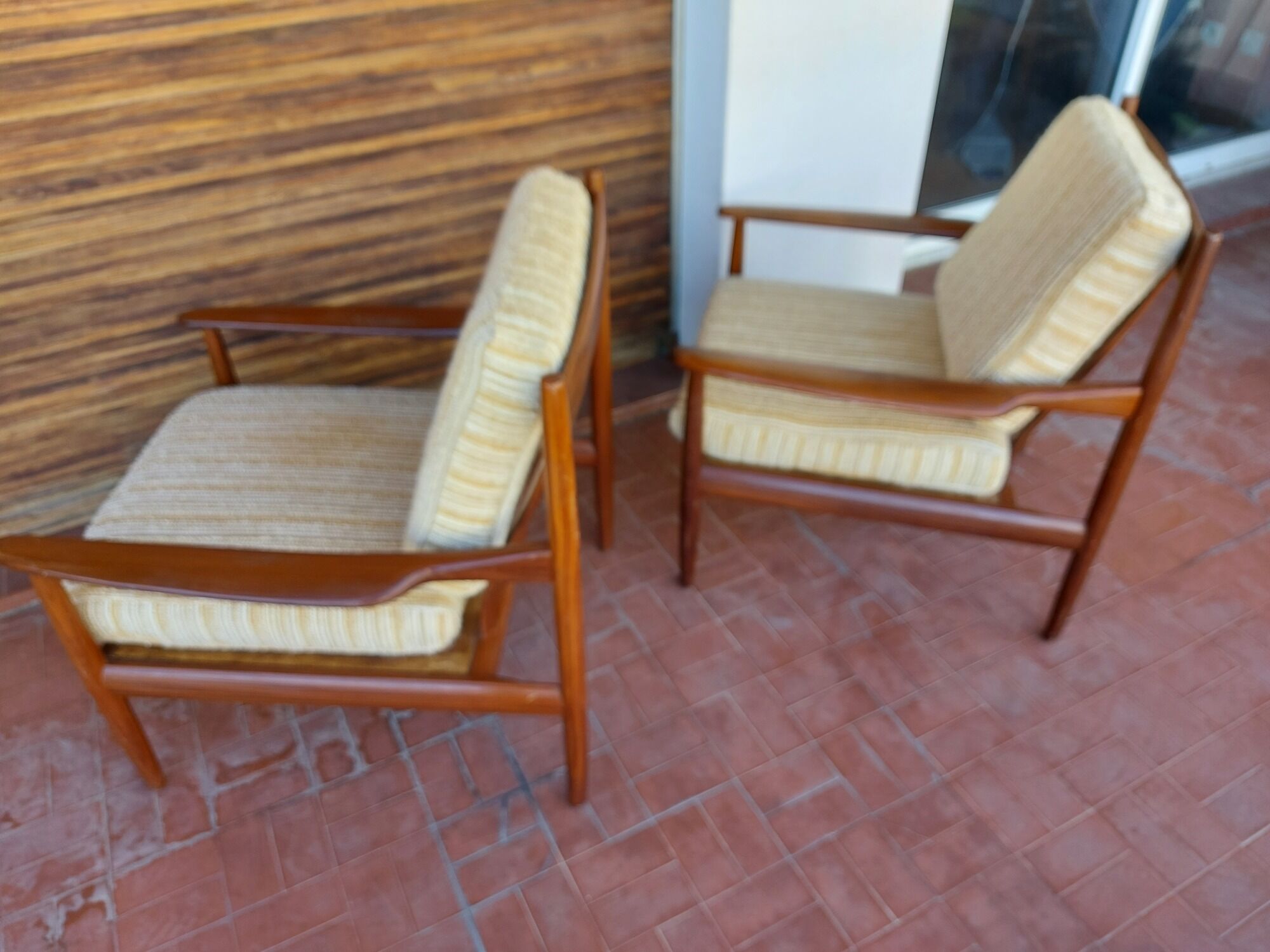 Scandinavian armchair Grete Jalk in teak, 50