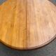 Round table in solid pine with a central baluster leg from 1980.