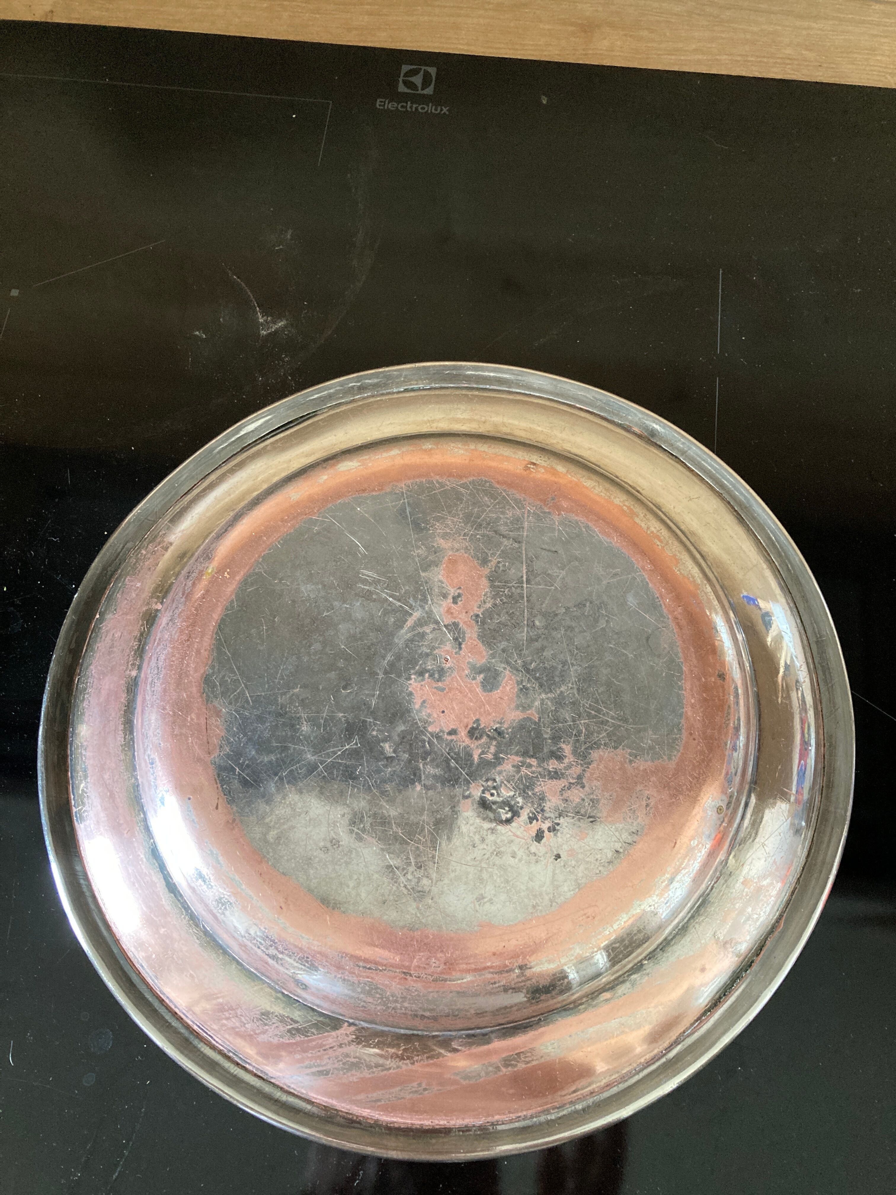 Silver metal dish