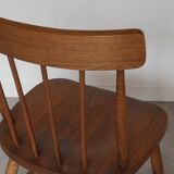 2 american walnut chairs