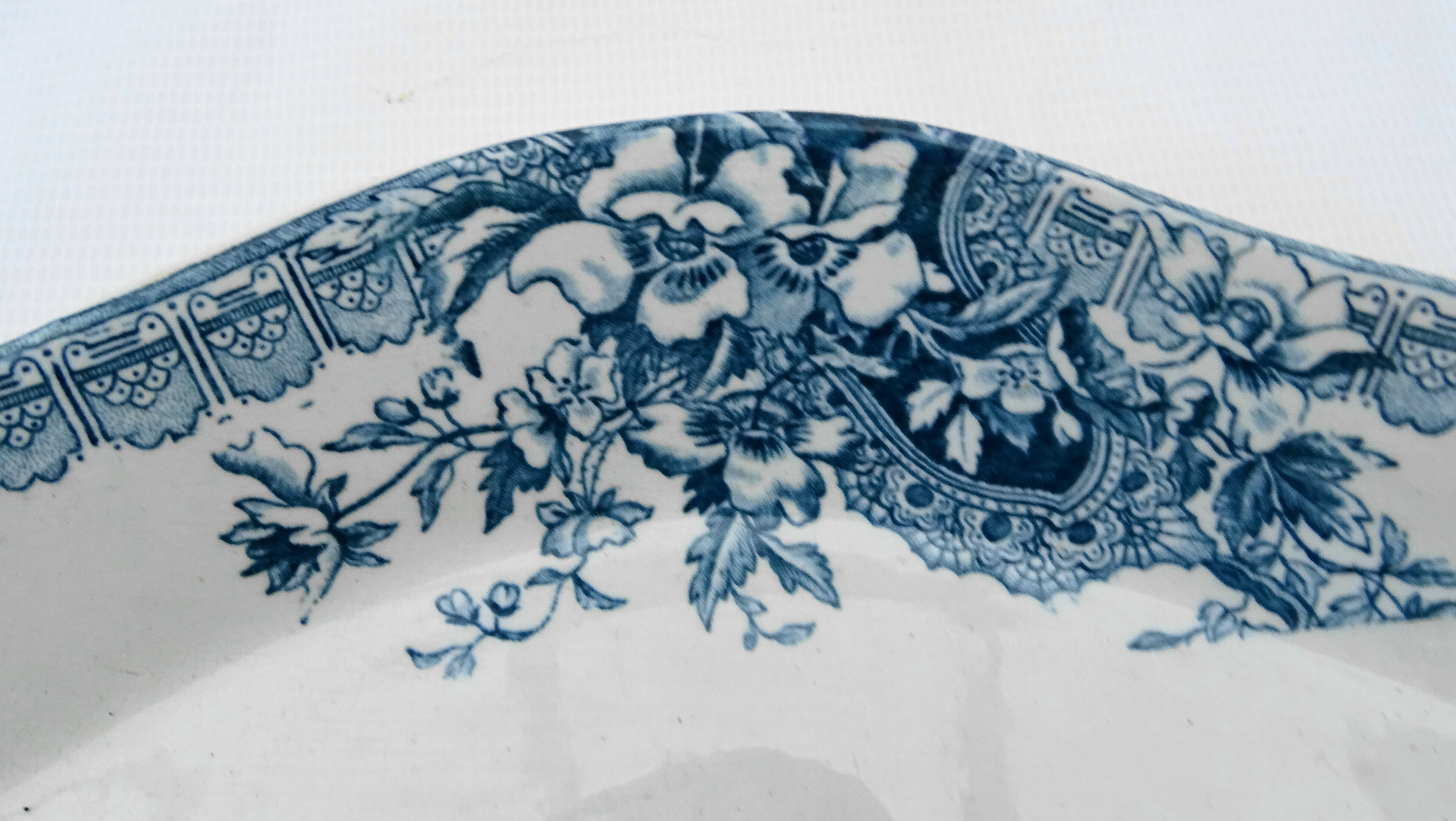 Ravier and two Longwy plates