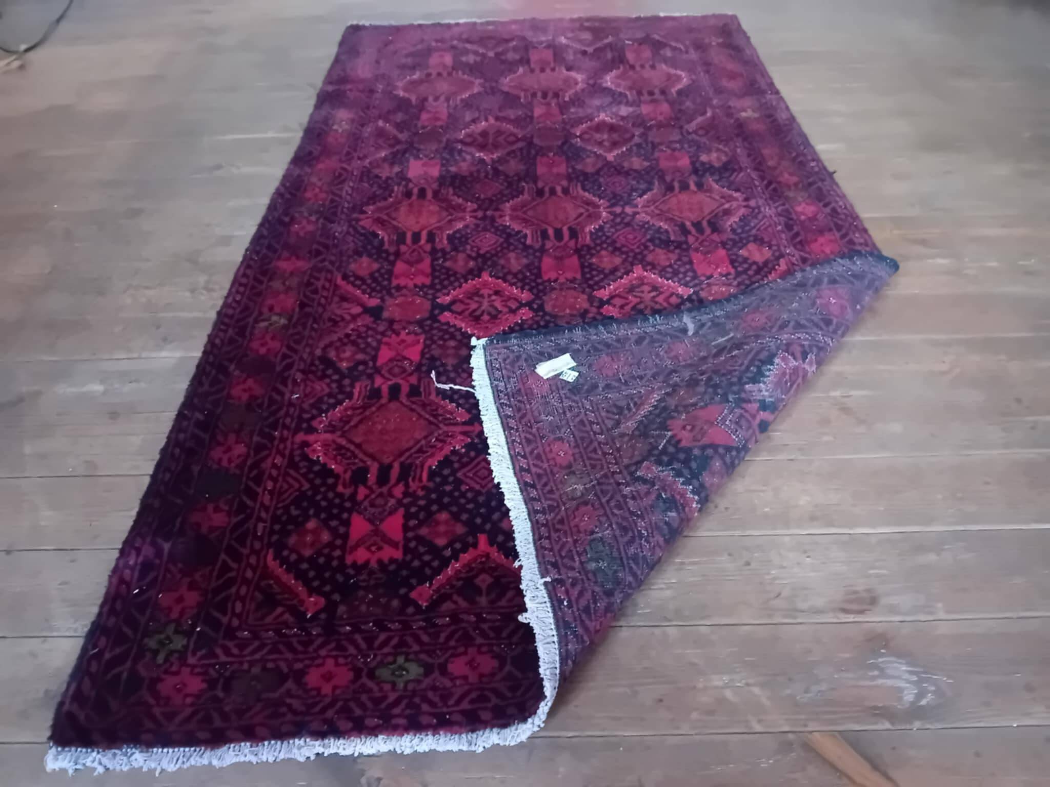 Handmade Persian Beluch Rug 198x105cm