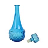 Carafe bleu cobalt vintage 0,5L Verre fabriqué en Belgique