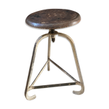 Old industrial workshop stool