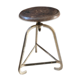 Ancien tabouret d'atelier industriel
