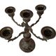 Elegante Candelabro Vintage a 5 Fiamme – Firmato AGAD in Stile Barocco '70