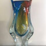 Glass vase by Art Chribska circa 1960