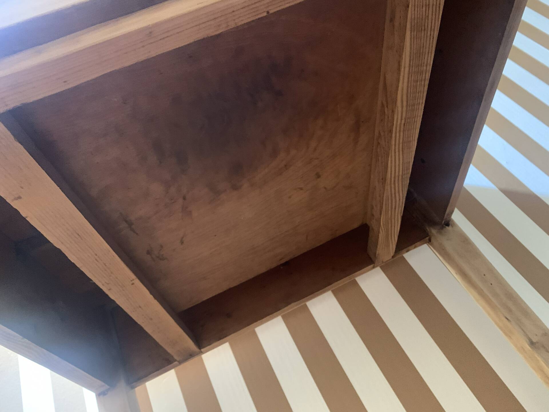 Bureau en bois massif, 1 tiroir