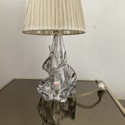 Lampe vintage en cristal France années 60-70