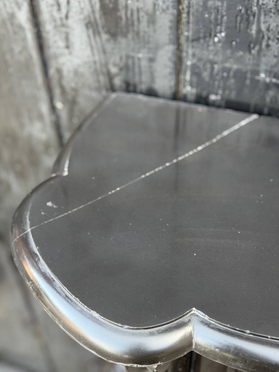 Louis XV style fireplace in black Belgian marble, circa 1880.