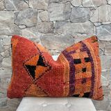 Vintage Berber wool cushion cover, decorative cushion