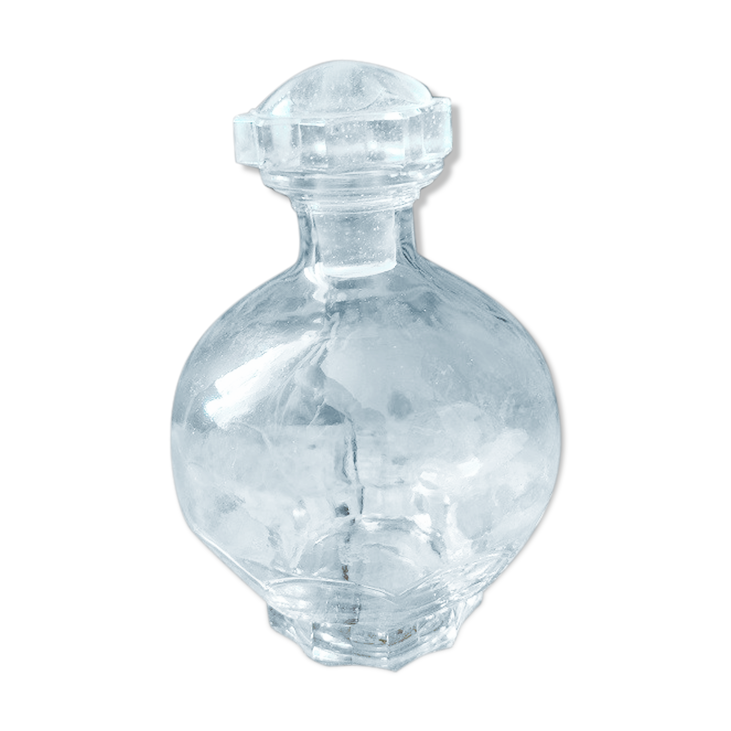 Art Deco glass bottle cap glass