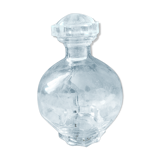 Bouteille en verre art déco bouchon verre