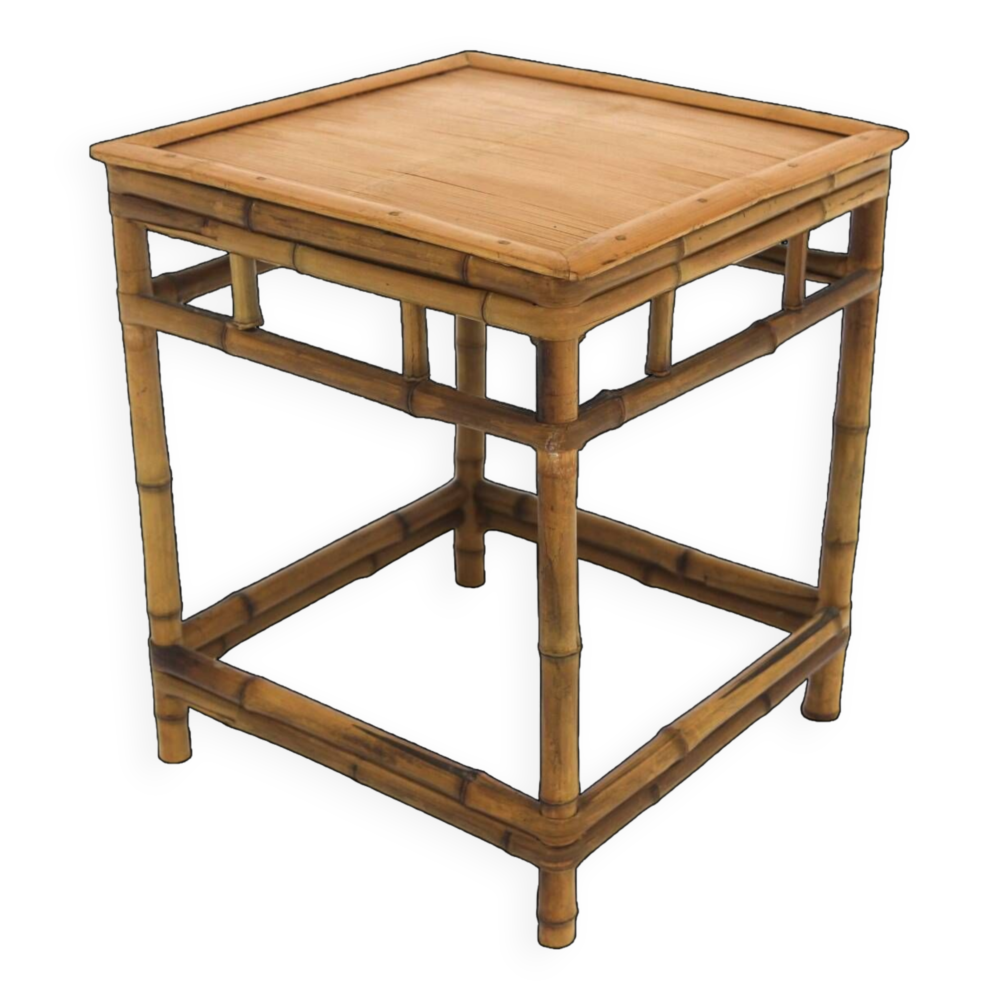 Scandinavian rattan bedside table, Sweden, 1960