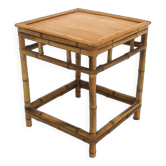 Table de chevet scandinave en rotin, Suède, 1960