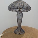 Lampe champignon pâte de verre