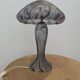 Lampe champignon pâte de verre