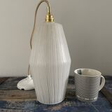 New electrified white Scandinavian pendant lamp