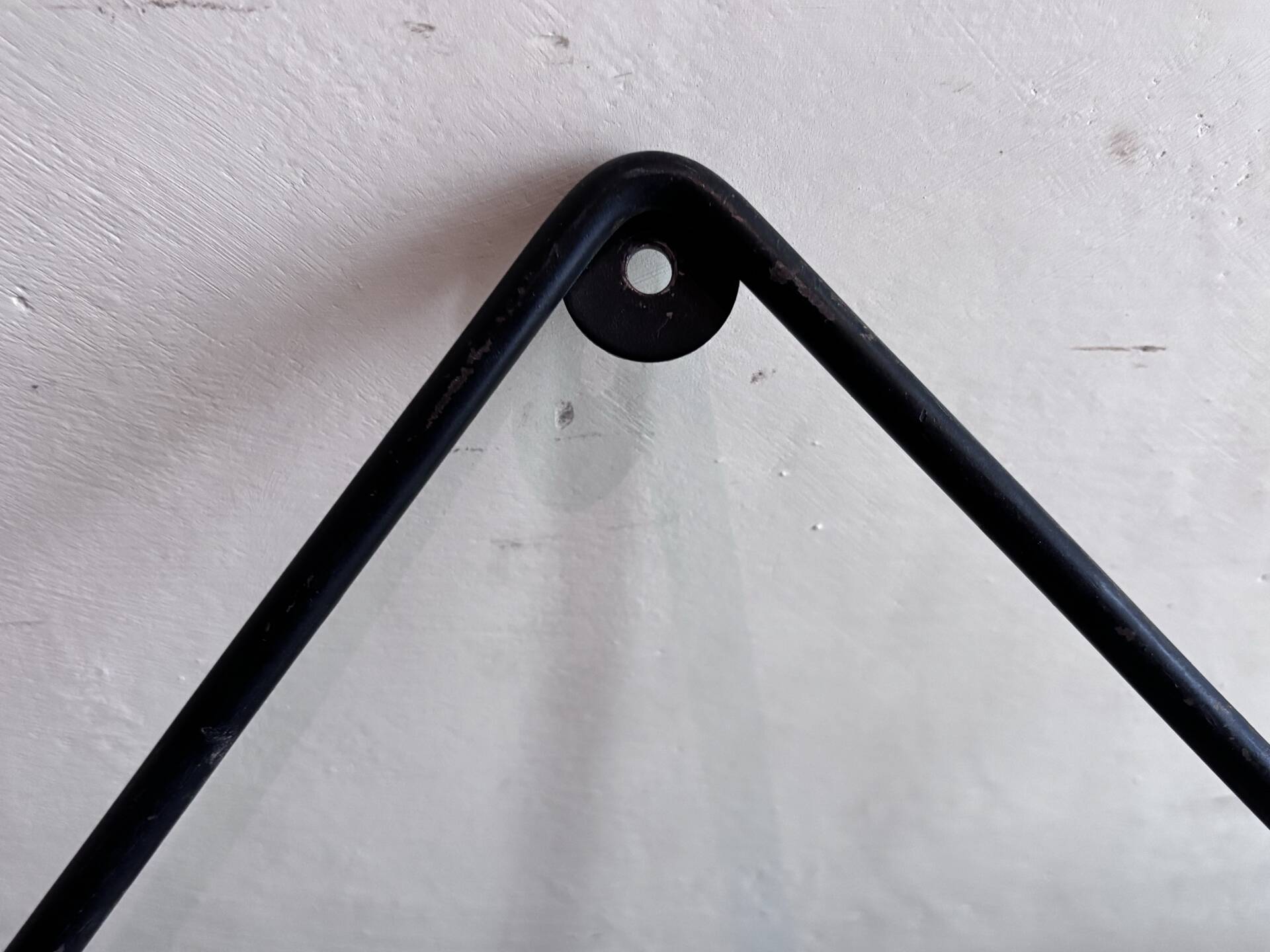 Wall coat rack Roger Feraud, metal and wooden balls.