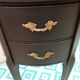 Table de chevet patine noire