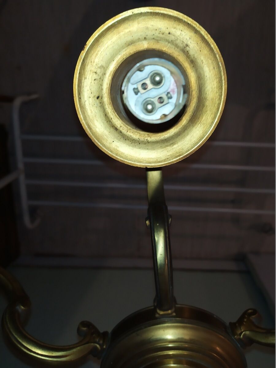 Golden brass luster 6 branches