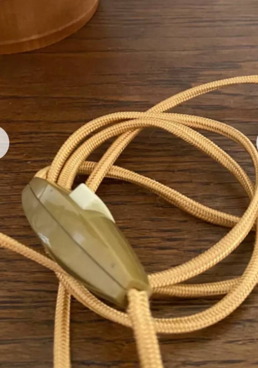 Wooden lamp, 2m fabric cable, fabric lampshade